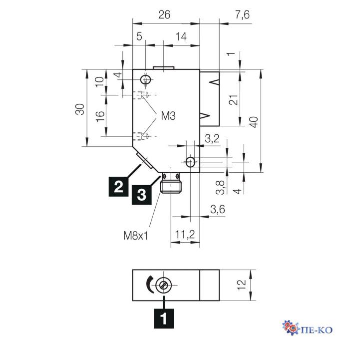 Оптичний датчик di-soric ORV 41 K 2500 P3K-TSL