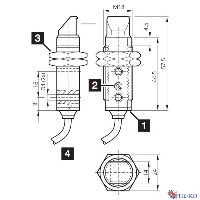 Оптичний датчик di-soric OT 18 FKR 600 N3