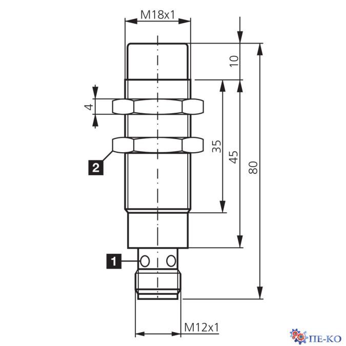 Індуктивний датчик di-soric UCC 18 M 08 O-IBSL