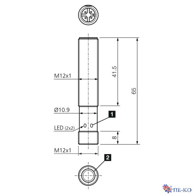 Ультразвуковий датчик di-soric US 12 M 200 G3-B4