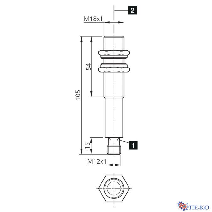 Ультразвуковий датчик di-soric UST 18 M 1500 IU-B4