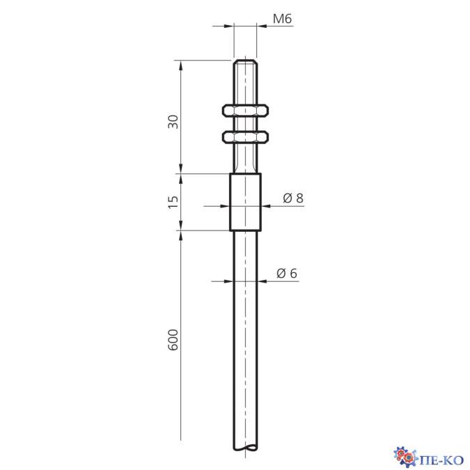 Оптоволоконний кабель di-soric WRB 120 P-SG-M6x30-2.5