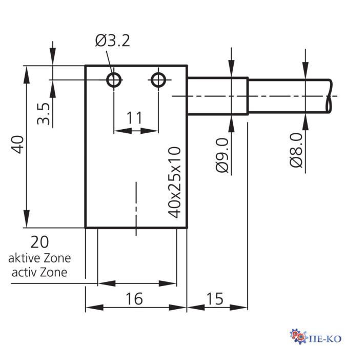 Оптоволоконний кабель di-soric WRB 220 SQ-90-20-0.3