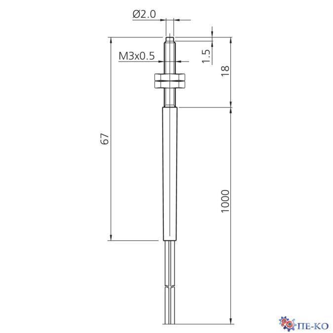 Оптоволоконний кабель di-soric WRBT 1000 K-M3-K