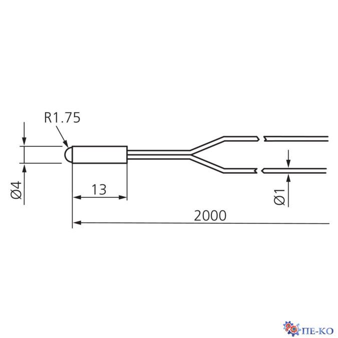 Оптоволоконний кабель di-soric WRBT 2000 K-4-Z8