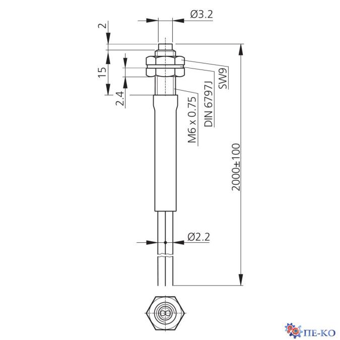 Оптоволоконний кабель di-soric WRBT 2000 KH-M6-1.0