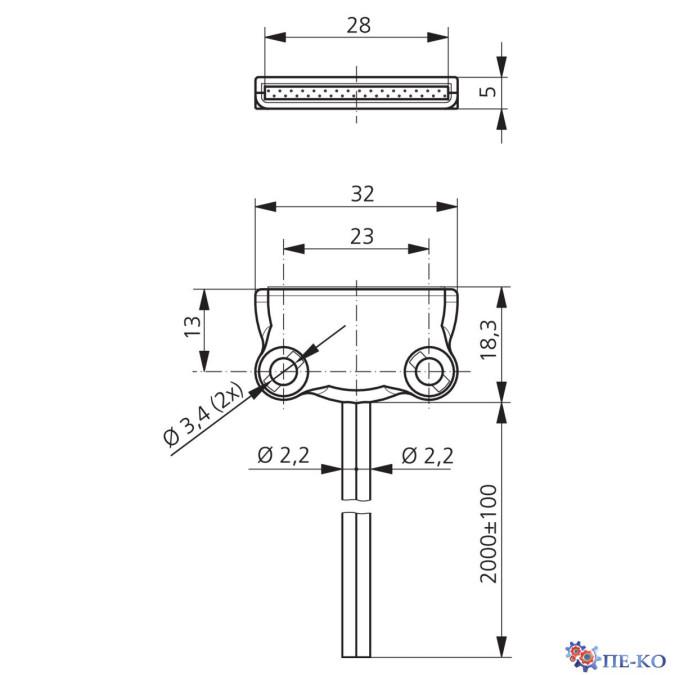 Оптоволоконний кабель di-soric WRBT 2000 KQ-28-2.0