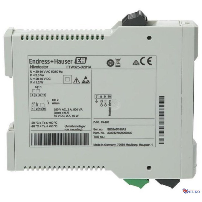 Кондуктивний датчик рівня Endress+Hauser FTW325-B2B1A