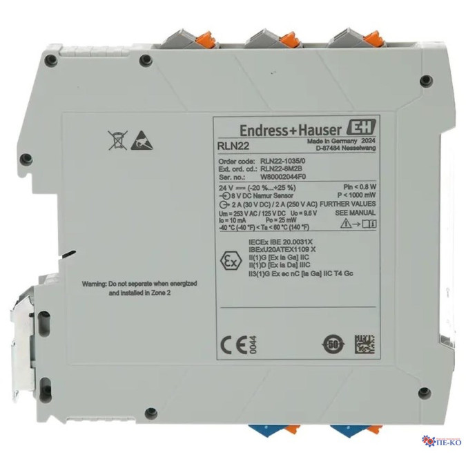 Бар'єр іскрозахисту Endress+Hauser RLN22-8M2B