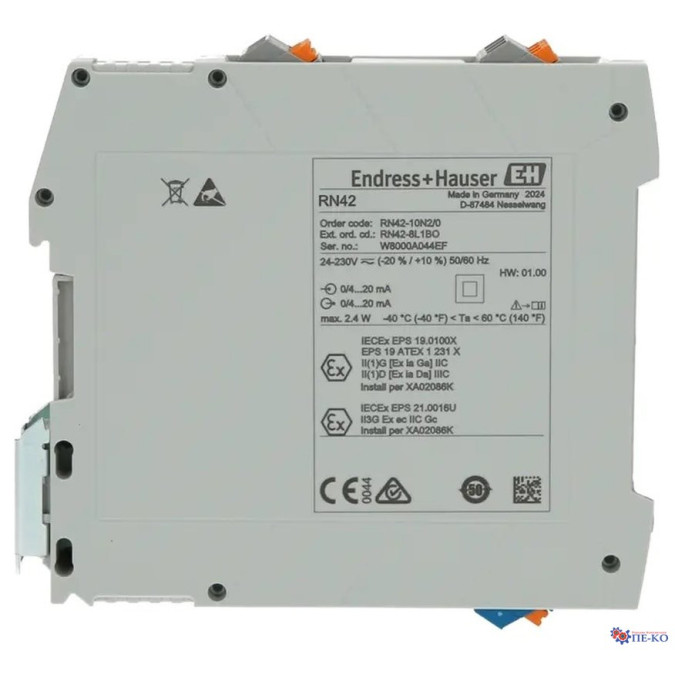 Бар'єр іскрозахисту Endress+Hauser RN42-8L1BO