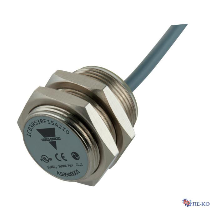 Індуктивний датчик Carlo Gavazzi ICB30S30F15A2IO