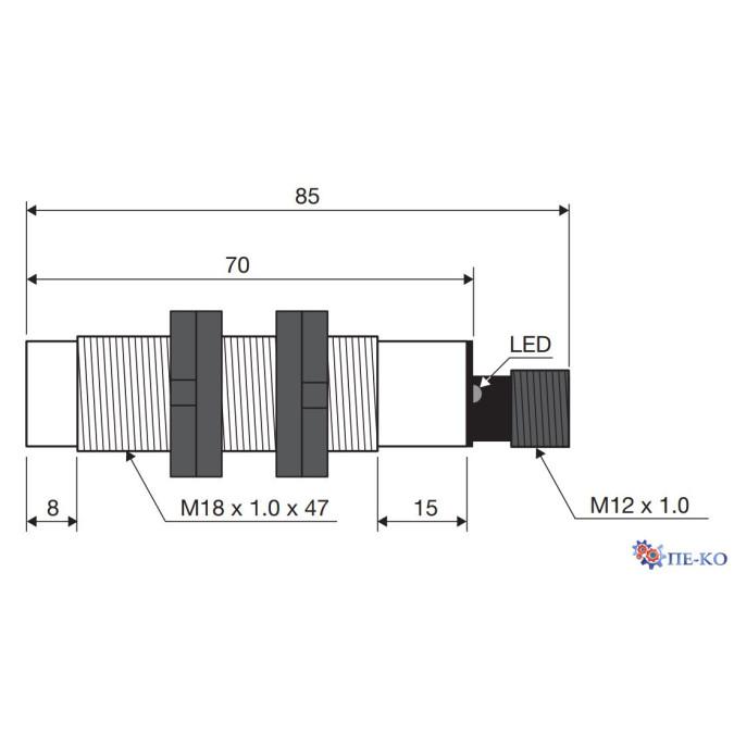 Ємнісний датчик Carlo Gavazzi CA18CAN12NAM1
