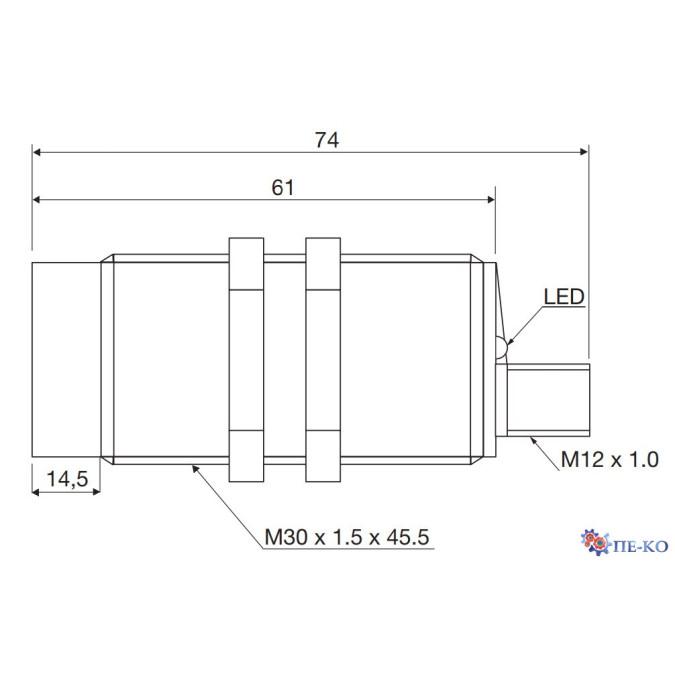 Ємнісний датчик Carlo Gavazzi CA30CAN25BPM1IO