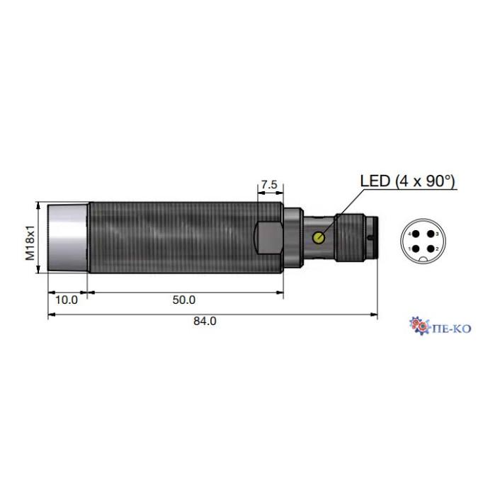 Індуктивний датчик Carlo Gavazzi ICB18L50N08NOM1