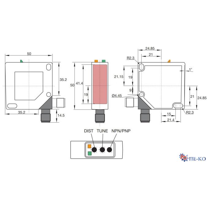 Оптичний датчик Carlo Gavazzi PC50CNT20BM1