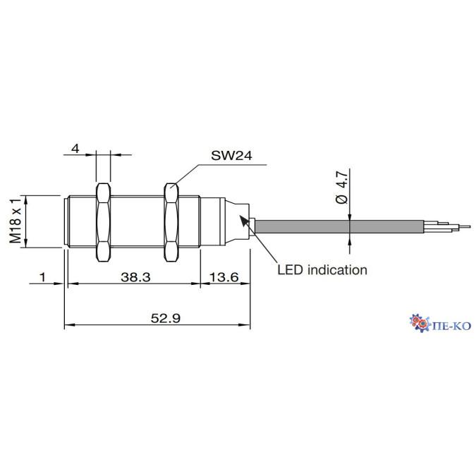 Ультразвуковий датчик Carlo Gavazzi UA18ESD03PPTI