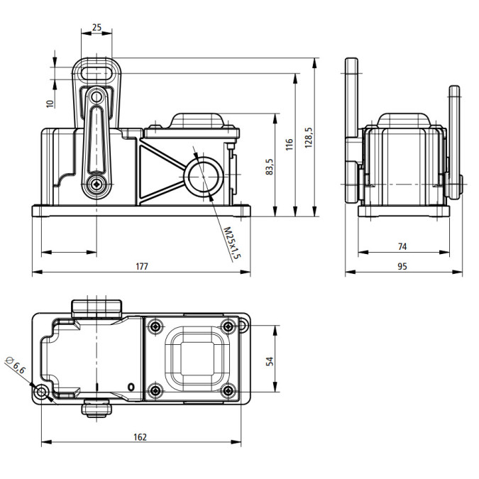Тросовий вимикач Kiepe PRS 101 | 91063293101
