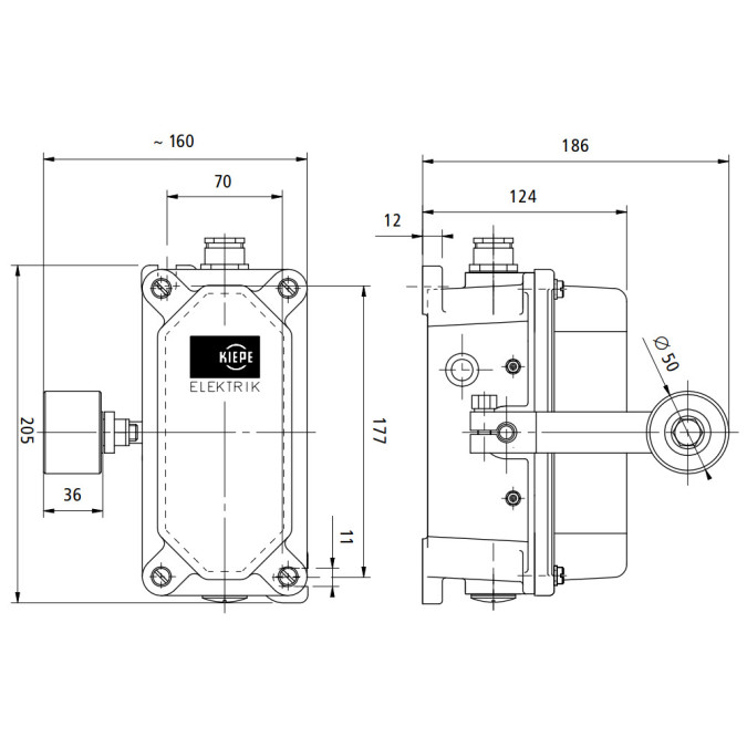 Кінцевий вимикач Kiepe REL 606 | 92056979606