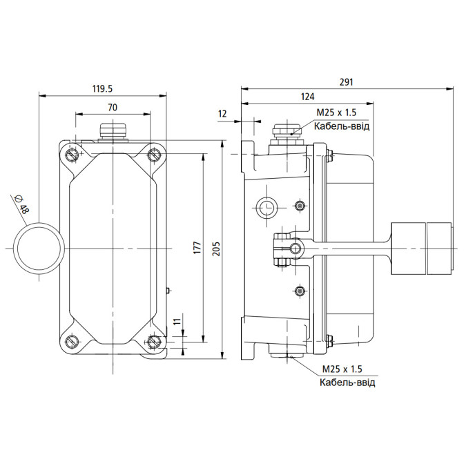 Датчик сходу стрічки конвеєра Kiepe SEL 011 | 92056979011
