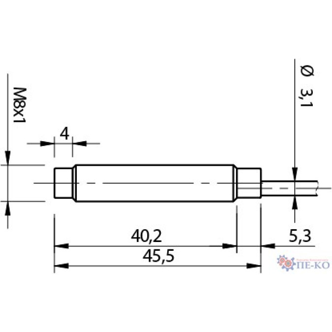 Індуктивний датчик Micro Detectors AE1/CN-4A