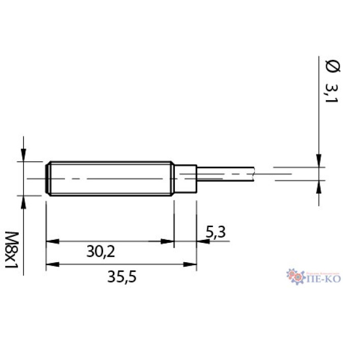 Індуктивний датчик Micro Detectors AE6/AN-1A