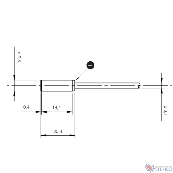 Індуктивний датчик Micro Detectors AHS/CP-3A