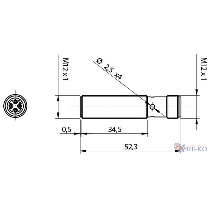 Індуктивний датчик Micro Detectors AM6/BN-1H