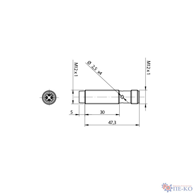Індуктивний датчик Micro Detectors AM6/BN-2H