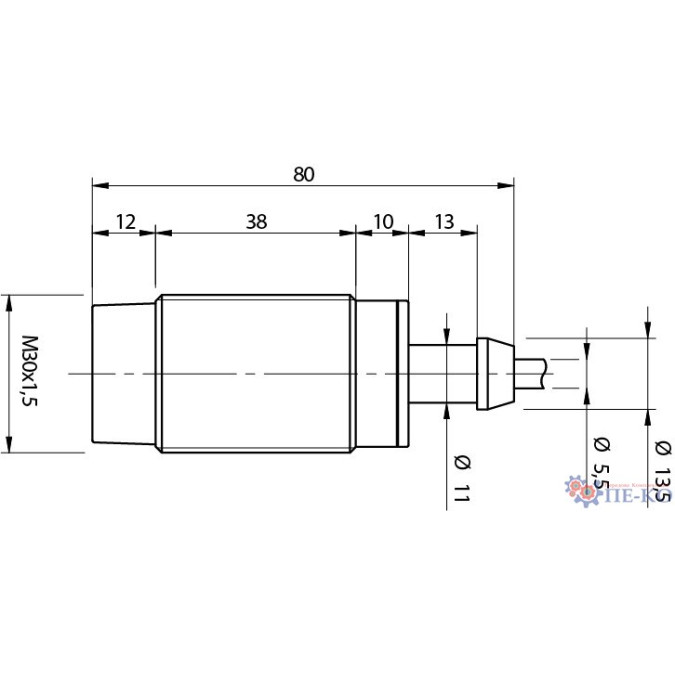Індуктивний датчик Micro Detectors AT1/CP-2B