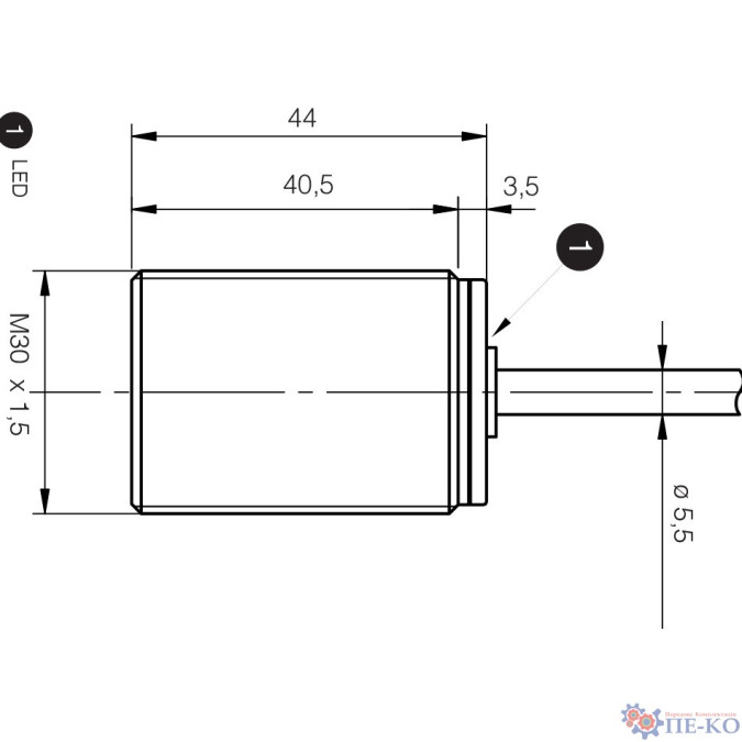 Індуктивний датчик Micro Detectors AT6/AP-1A
