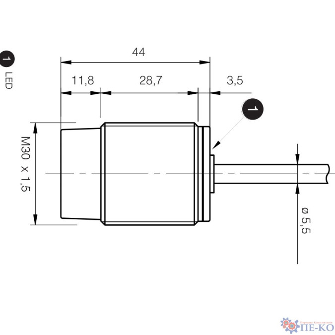 Індуктивний датчик Micro Detectors AT6/BN-2A