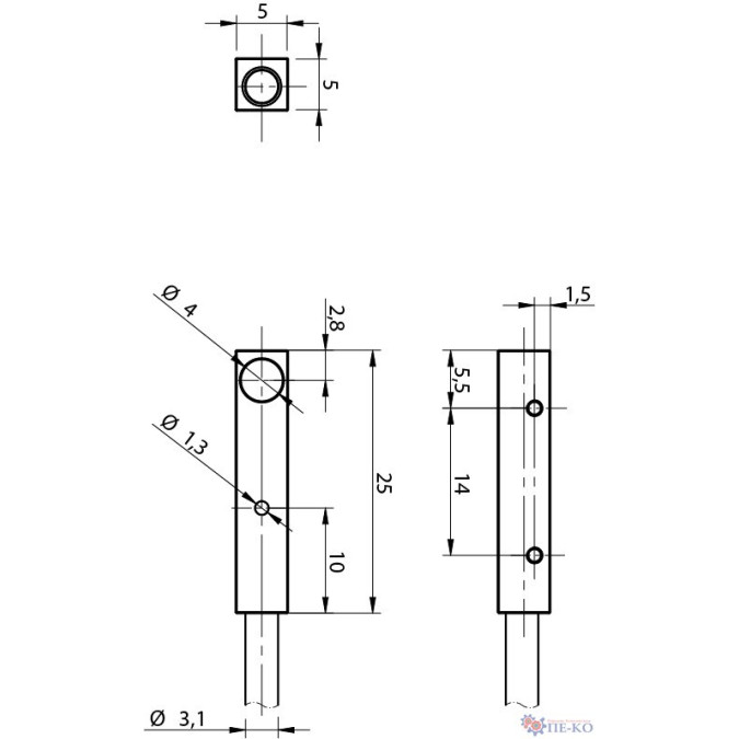 Індуктивний датчик Micro Detectors IL5/CP-3A