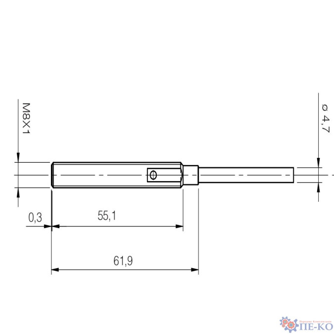 Індуктивний датчик Micro Detectors V3E1/R0-3A8F