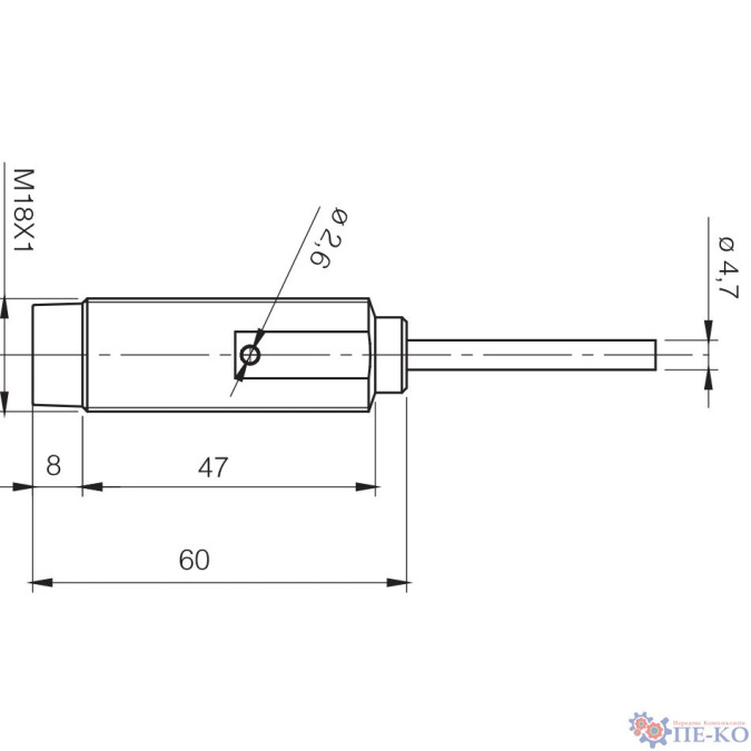Індуктивний датчик Micro Detectors V3K1/S0-4A8F