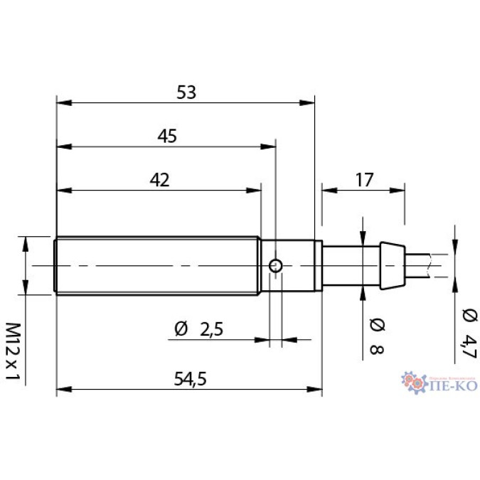 Індуктивний датчик Micro Detectors VM2/C0-1B