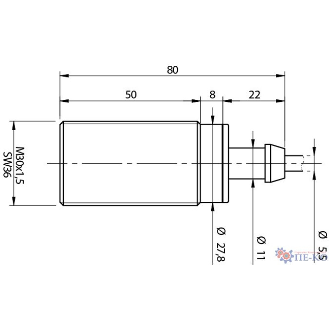 Індуктивний датчик Micro Detectors VT2/A0-1B