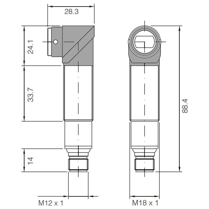 Ультразвуковий датчик Micro Detectors UK1F/G4-2ESY