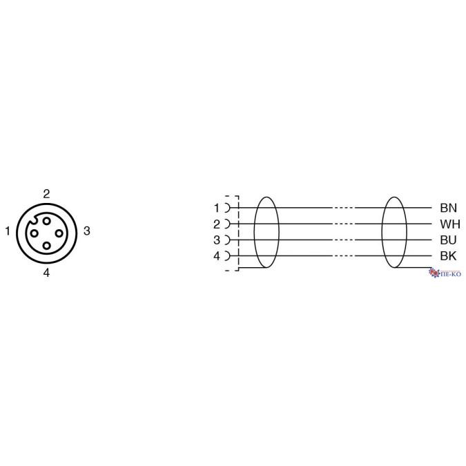 Кабель для датчиків Pepperl+Fuchs V1-G-2M-PUR-ABG