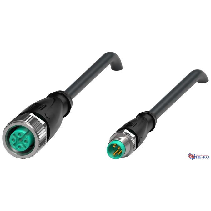 Кабель з роз'ємами Pepperl+Fuchs V1-G-BK0,6M-PUR-U-V31-GM