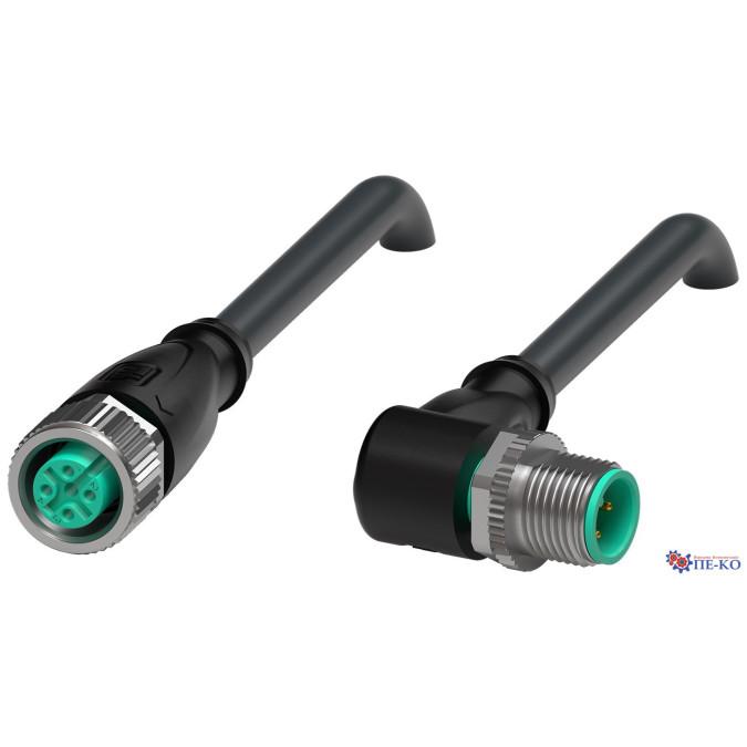 Кабель з роз'ємами Pepperl+Fuchs V1-G-BK1,7M-PUR-U5/ABG-V1-W