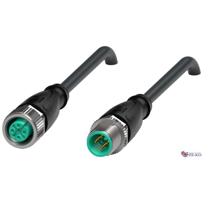 Кабель з роз'ємами Pepperl+Fuchs V1-G-BK2M-PUR-U/ABG-V1-G