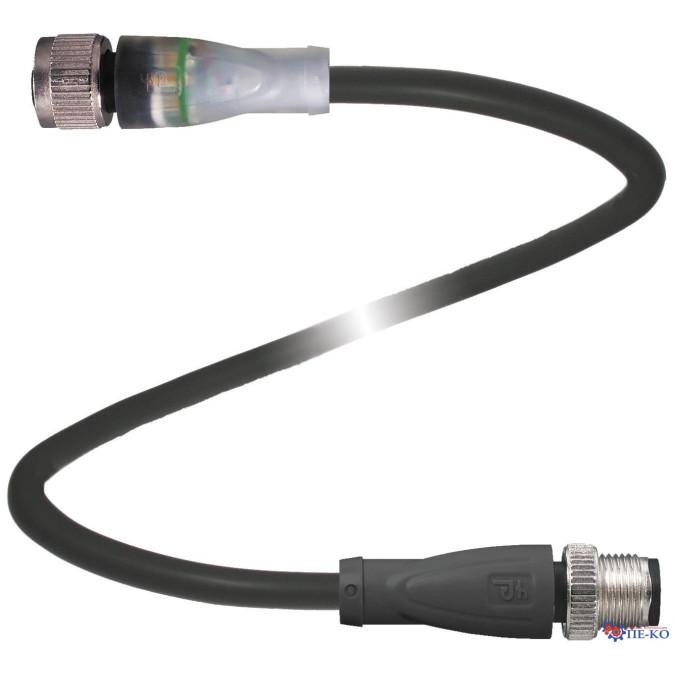 Кабель з роз'ємами Pepperl+Fuchs V1-G-BK5M-PUR-U/ABG-V1-G-Y