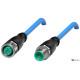 Кабель з роз'ємами Pepperl+Fuchs V1-G-N-0,4M-PUR-V1-G