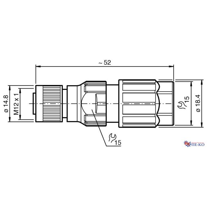Роз'єм для датчиків Pepperl+Fuchs V1-G-Q2