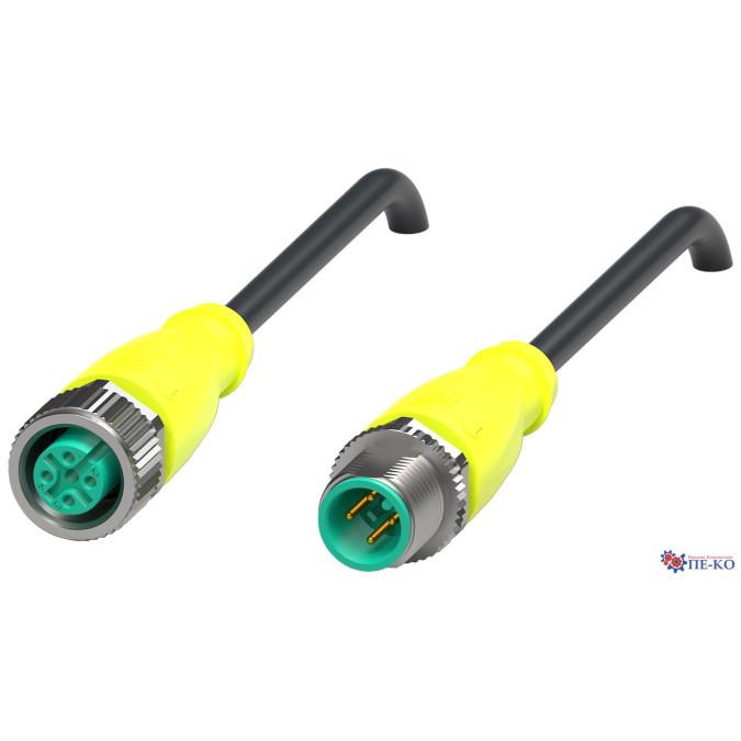 Кабель з роз'ємами Pepperl+Fuchs V1-G-S-BK0,5M-PUR-A-V1-G