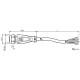 Кабель для датчиків Pepperl+Fuchs V1-GV4A-BK5M-PUR-U