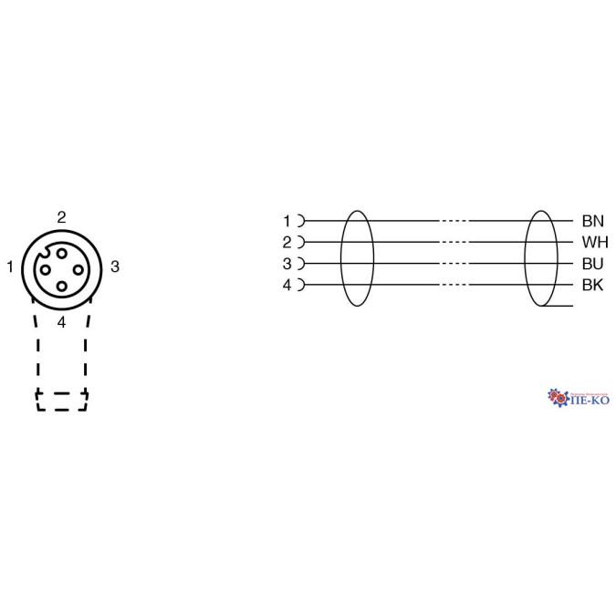 Кабель для датчиків Pepperl+Fuchs V1-W-3M-PUR-ABG0