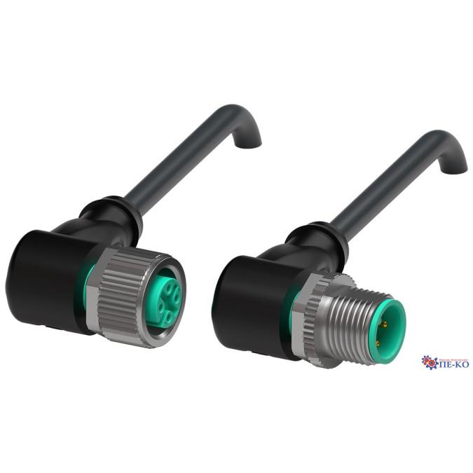 Кабель з роз'ємами Pepperl+Fuchs V1-W-BK0,6M-PUR-A-V1-W