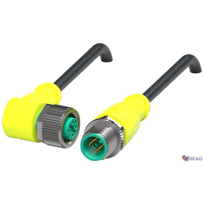 Кабель з роз'ємами Pepperl+Fuchs V1-W-S-BK1M-PUR-A-V1-G