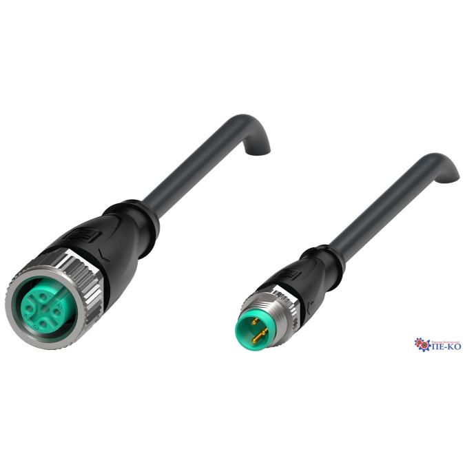 Кабель з роз'ємами Pepperl+Fuchs V11-G-BK1M-PUR-U-V3-GM